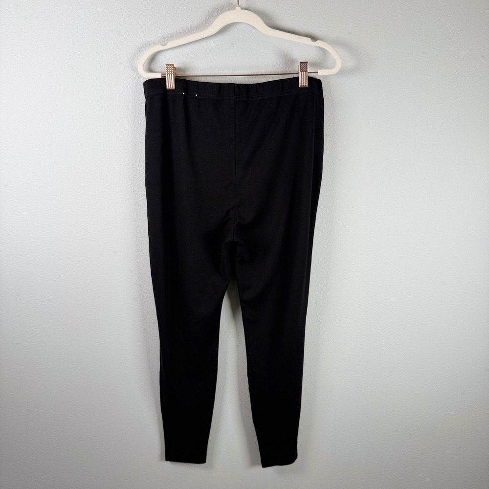 Chico's Fabulously Slimming Black Leggings Womens Size 2 Large Pull On Stretch - Picture 2 of 16